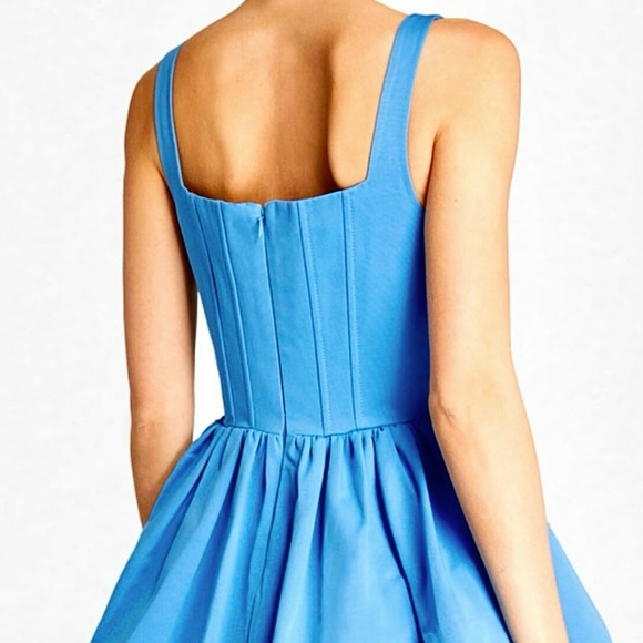 🌺🎉HP🎉🌺 NWT Staud Landscape Mini Dress Azure - Picture 10 of 16